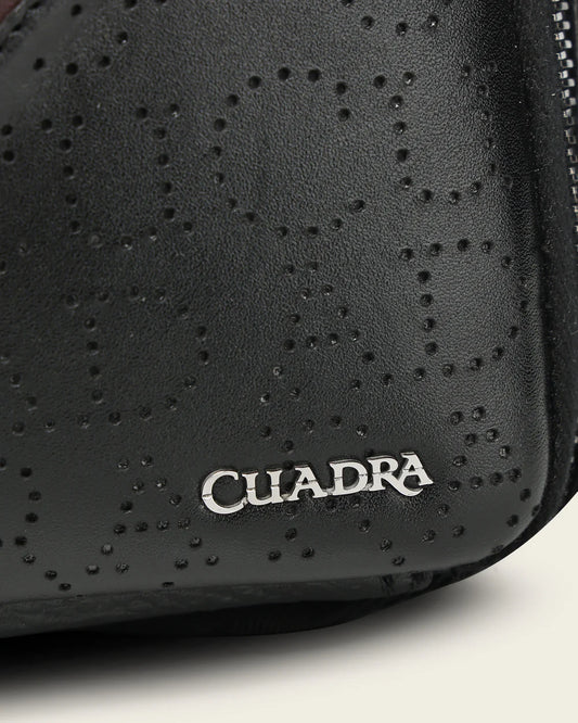 BOC48MA - Cuadra Black Casual Fashion Stingray Crossbody Messenger Bag