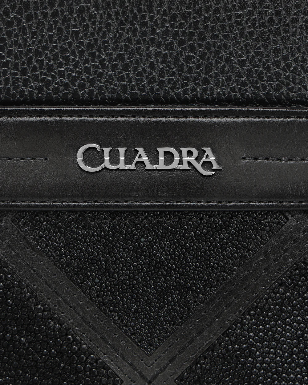 BOC49MA - Cuadra Black Casual Fashion Stingray Bag for Men / Women