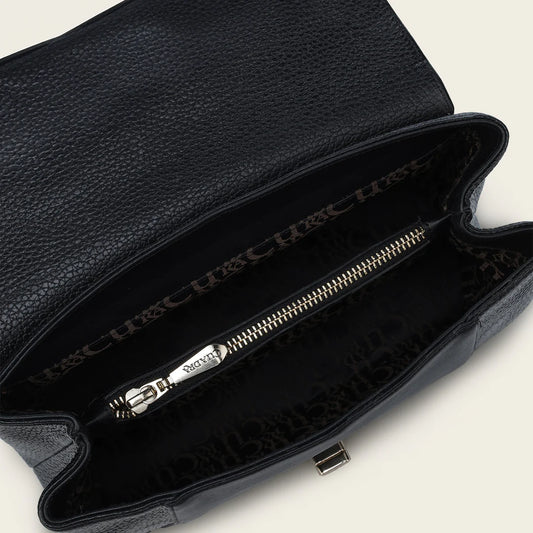 BOD1RRS - Cuadra Black Casual Fashion Leather Shoulder Bag for Women