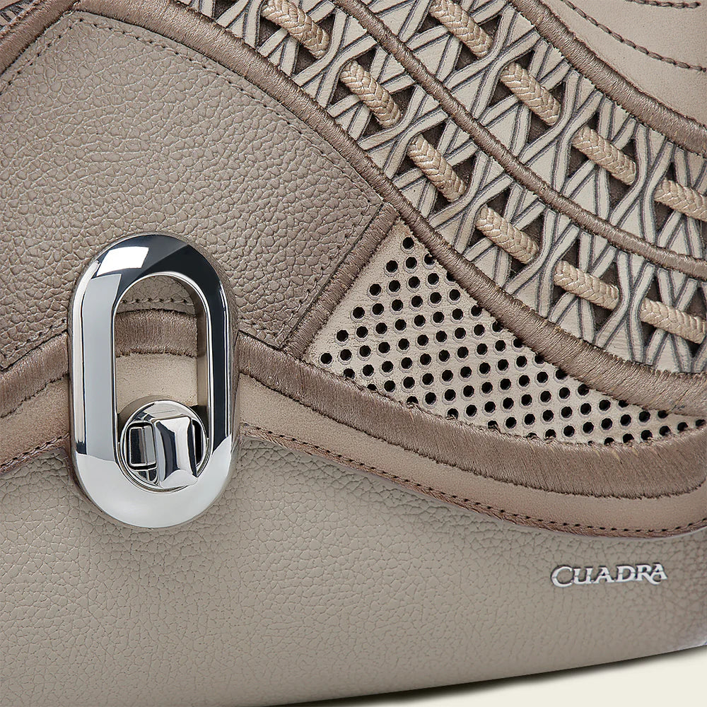 BOD2ORS - Cuadra beige fashion leather tote bag for women