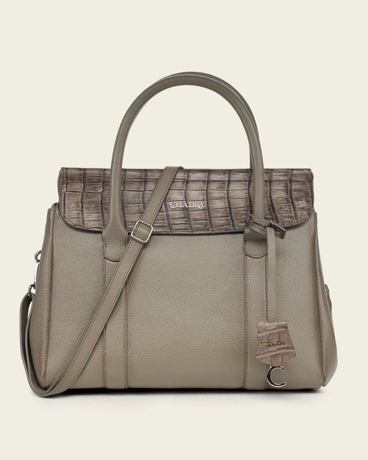 BOD4ONL - Cuadra Gray Dress Fashion Niloticus Totebag for Women