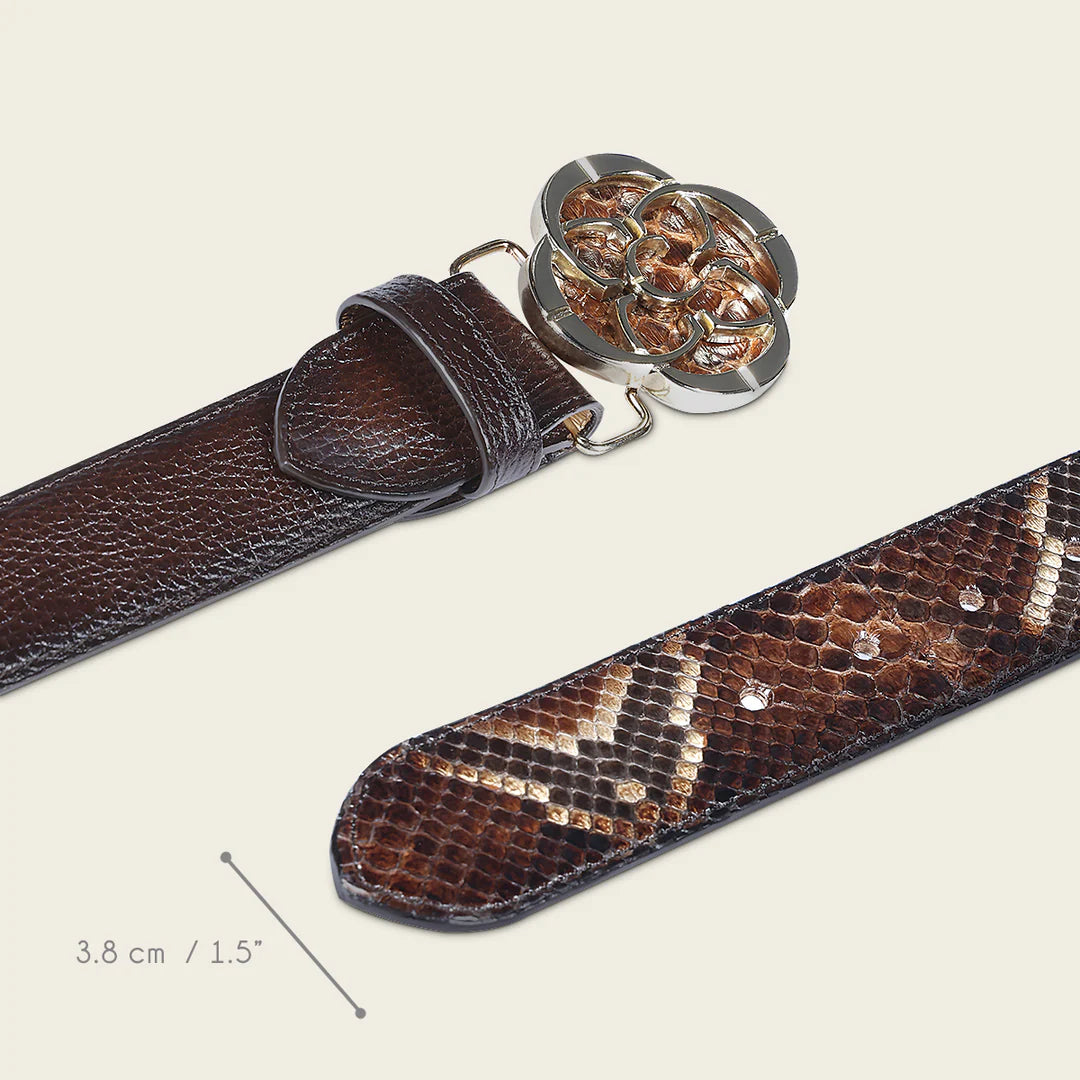 CDA32PH - Cuadra chocolate western cowgirl belt for women