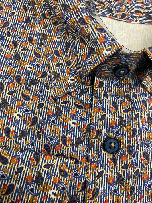CM04627 - Cuadra multicolor fashion western cotton shirt for men