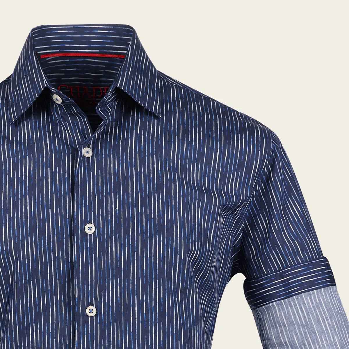 navy paisley dress shirt African Paisely