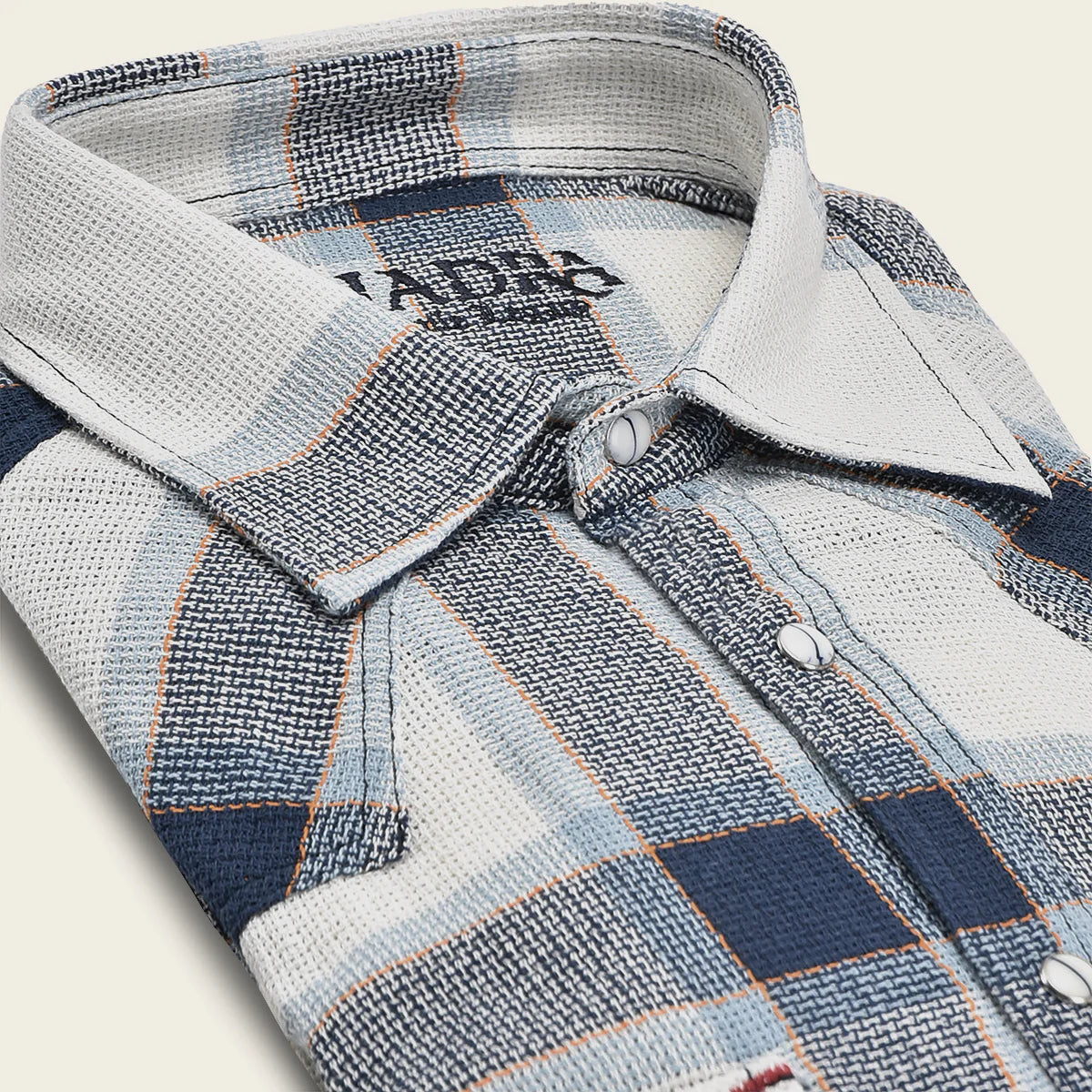 CMCW887 - Cuadra Navy Fashion Casual Soft Cotton Paisley Shirt for Men