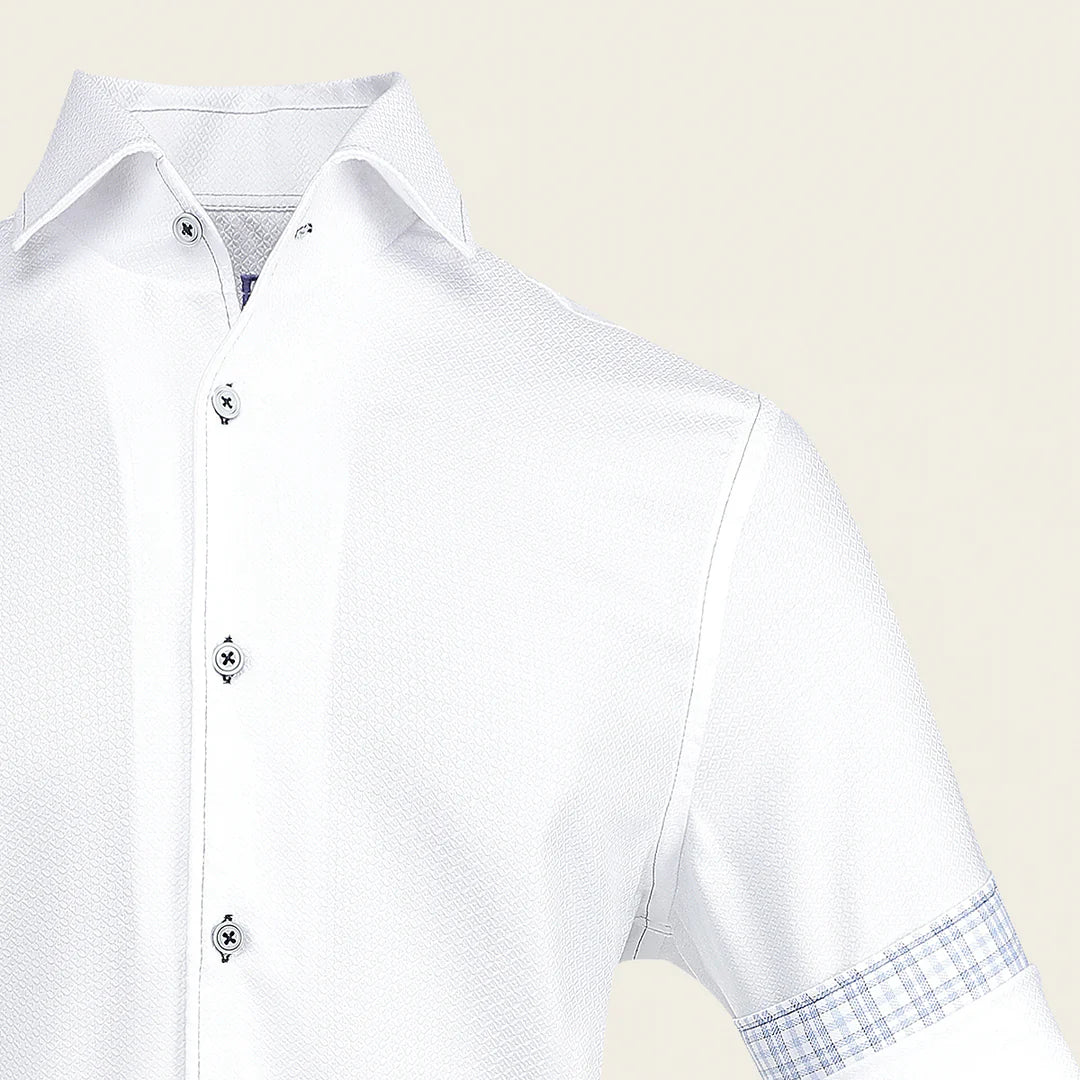 CMDS125 - Cuadra white casual fashion shirt for men