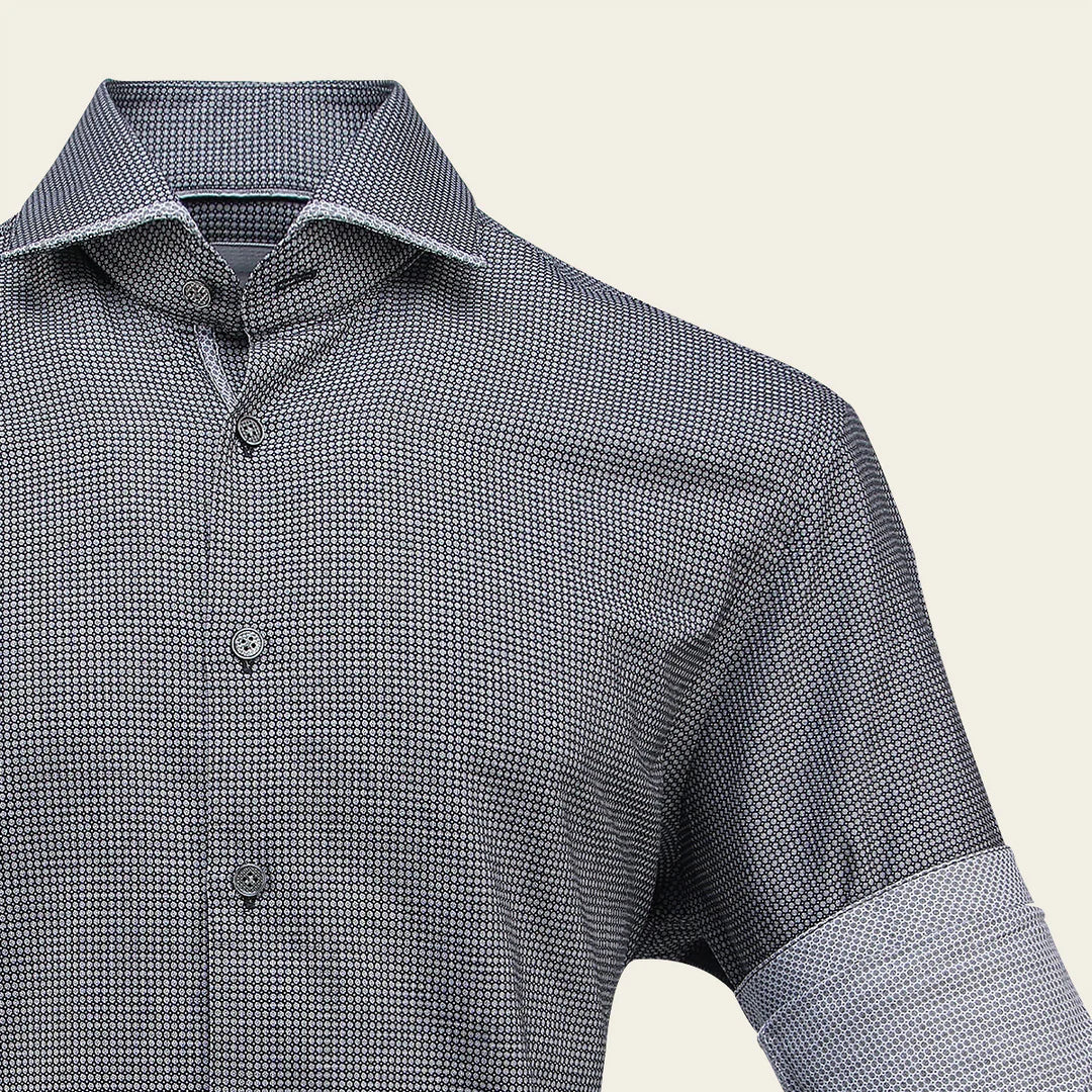 CMS0103 - Cuadra black casual fashion cotton shirt for men