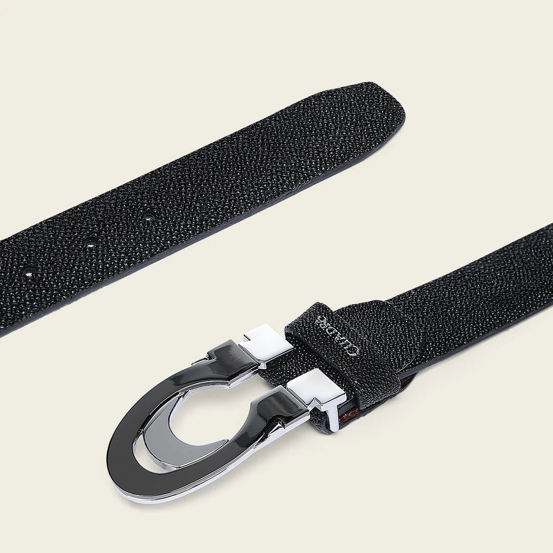 CS563MA - Cuadra black casual fashion stingray belt for men