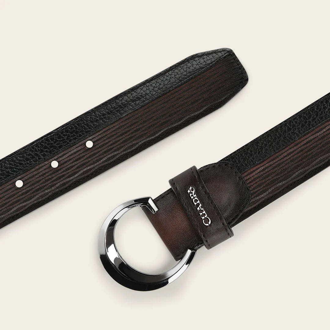 CS574RS - Cuadra honey casual fashion cowhide leather belt for men