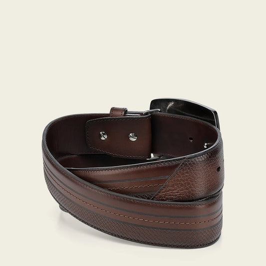 CV503VE - Cuadra Honey Western Fashion Deer Belt for Men