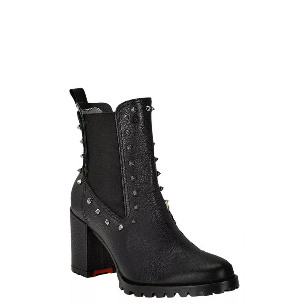 5G9RSRS- Cuadra black casual fashion cowhide leather ankle boots for women