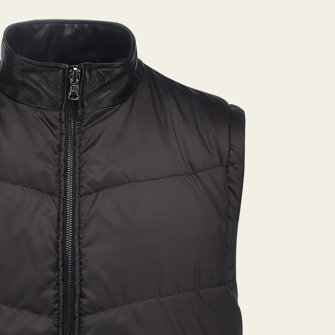 HDY8022 - Cuadra black western cowboy vest for men