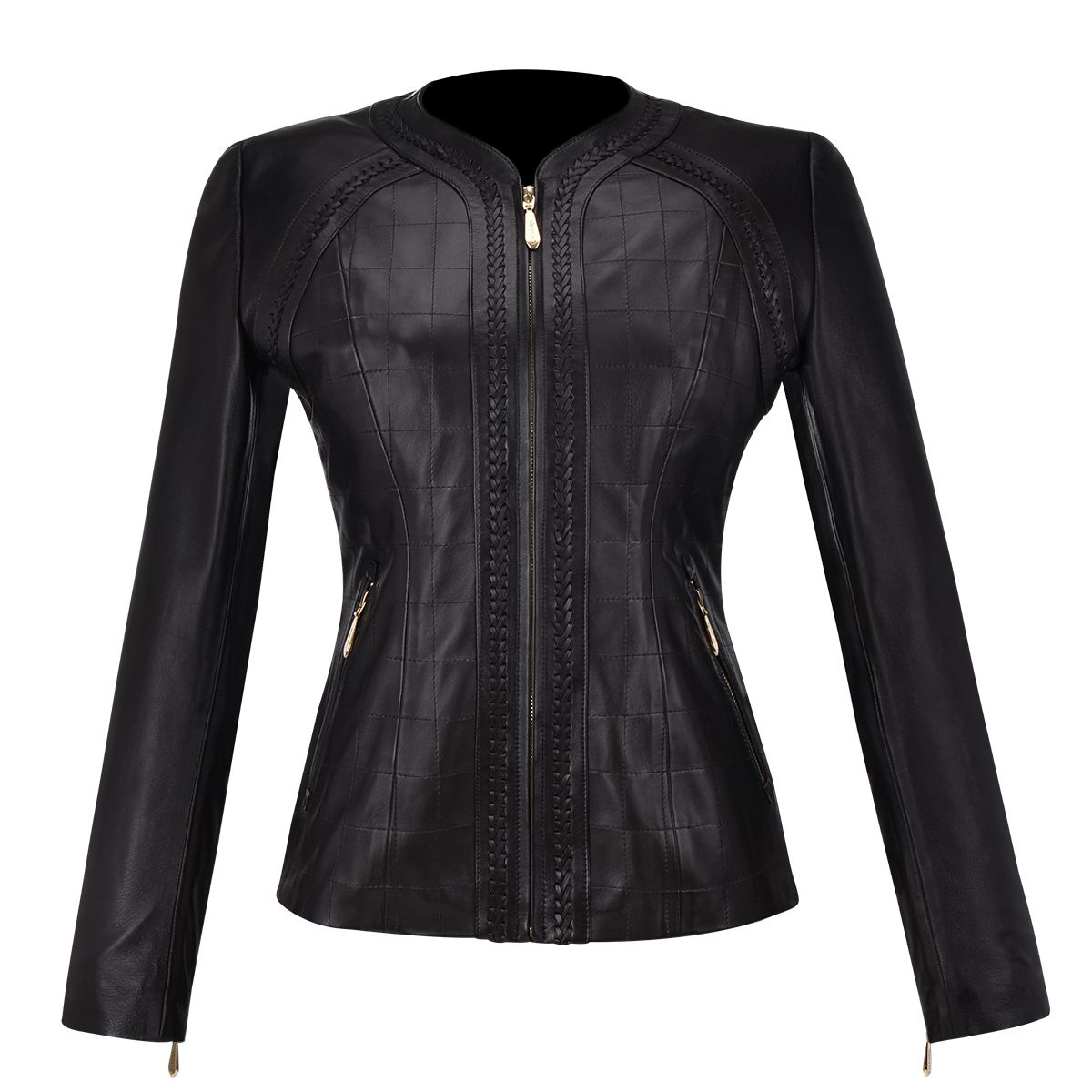 M275BOB - Cuadra black western fashion lambskin leather jacket for women-Kuet.us