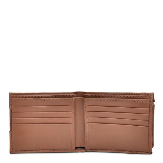B3014TI - Cuadra tobacco casual fashion shark bi fold wallet for men-Kuet.us
