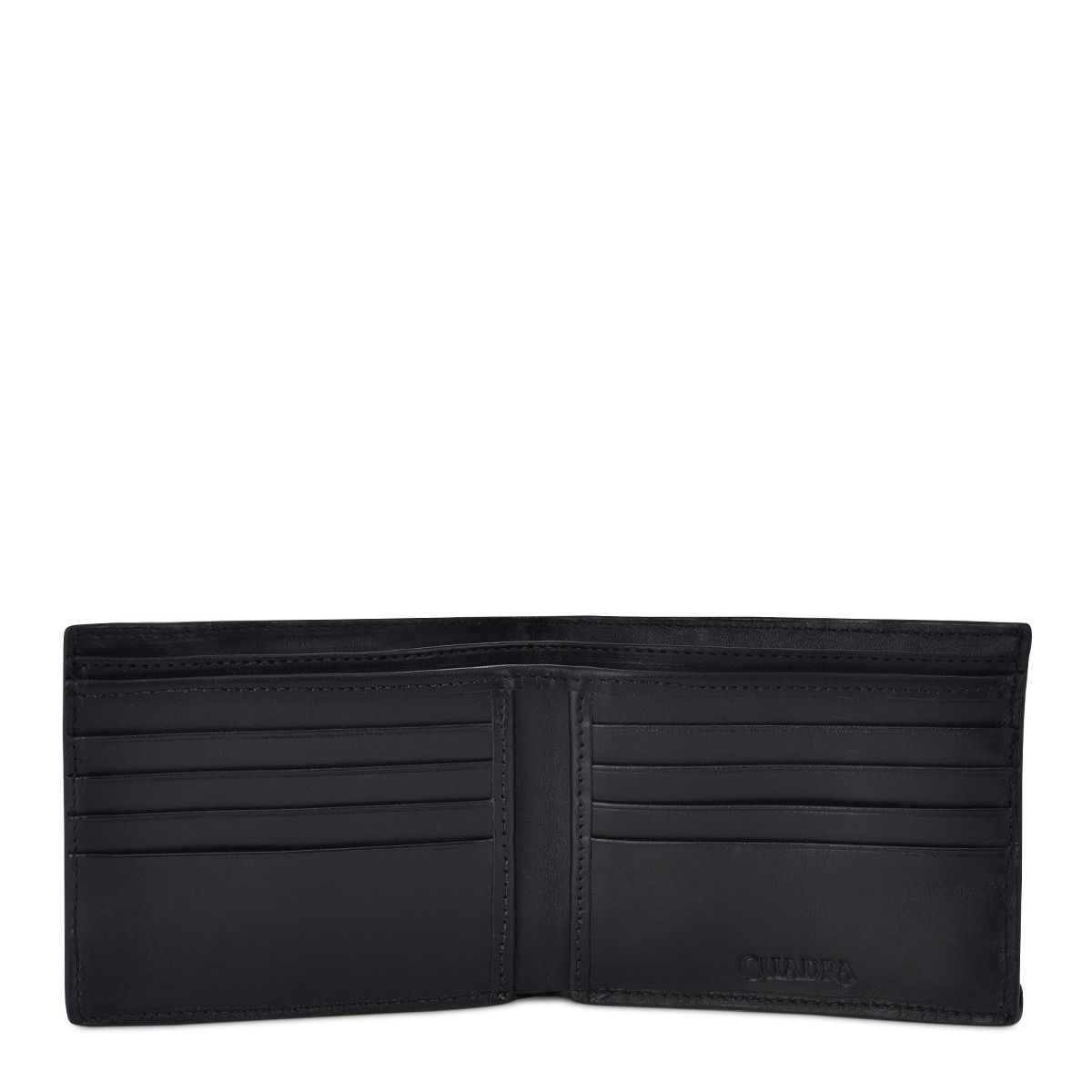 B3041FL - Cuadra brown casual fashion leather bi fold wallet for men-Kuet.us