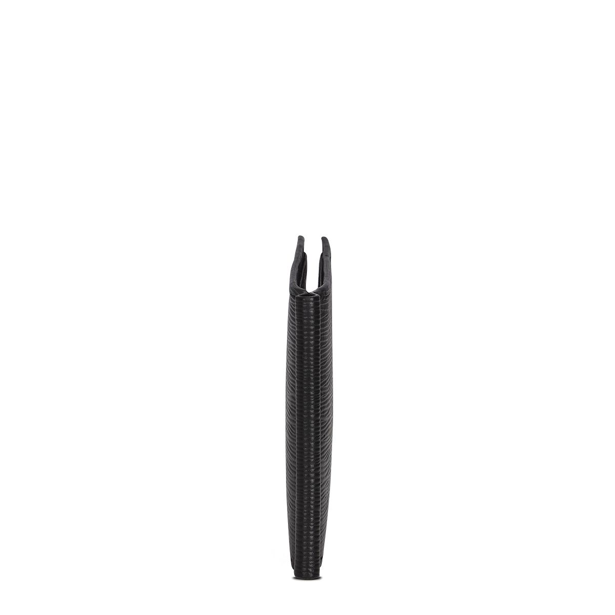 B3042RS - Cuadra black classic leather bi fold wallet for men-Kuet.us