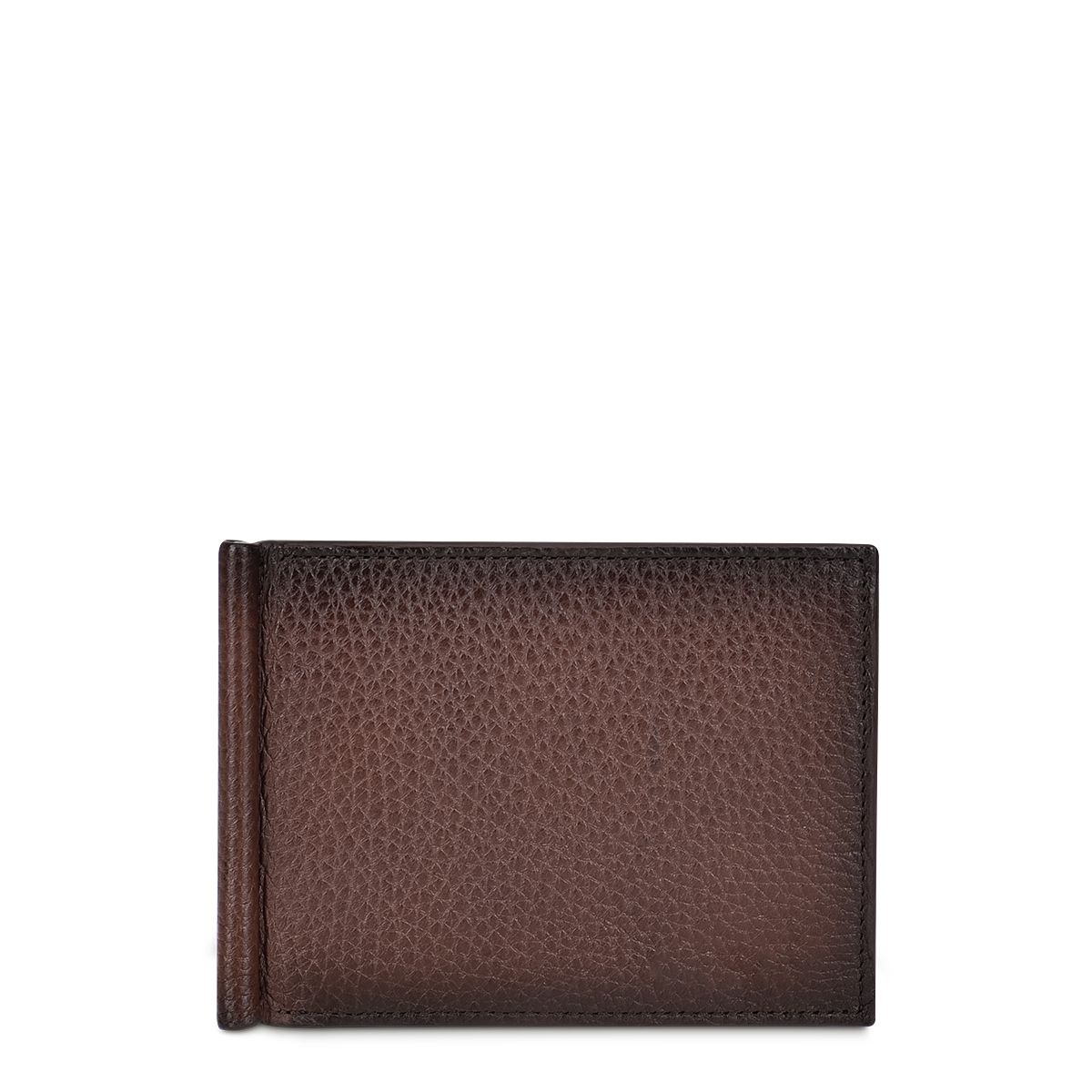 B3042VE - Cuadra chocolate casual fashion deerskin bi fold wallet for men-Kuet.us