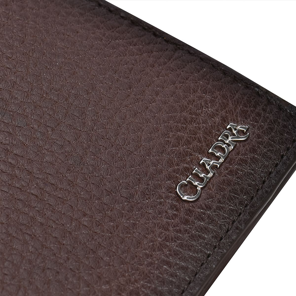 B3042VE - Cuadra chocolate casual fashion deerskin bi fold wallet for men-Kuet.us