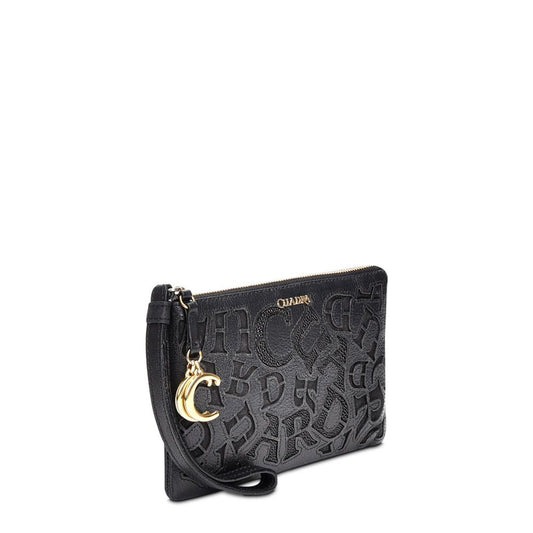 BD192MA - Cuadra black casual fashion stingray zipwallet for woman-Kuet.us