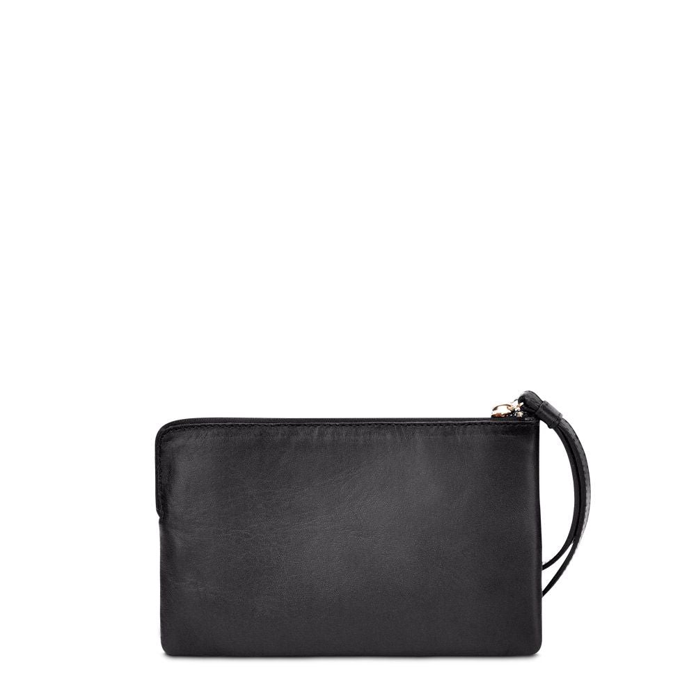 BD192MA - Cuadra black casual fashion stingray zipwallet for woman-Kuet.us