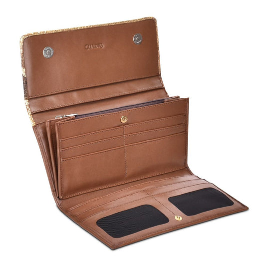 BD198PI - Cuadra maple fashion bi-fold python leather wallet for women-Kuet.us