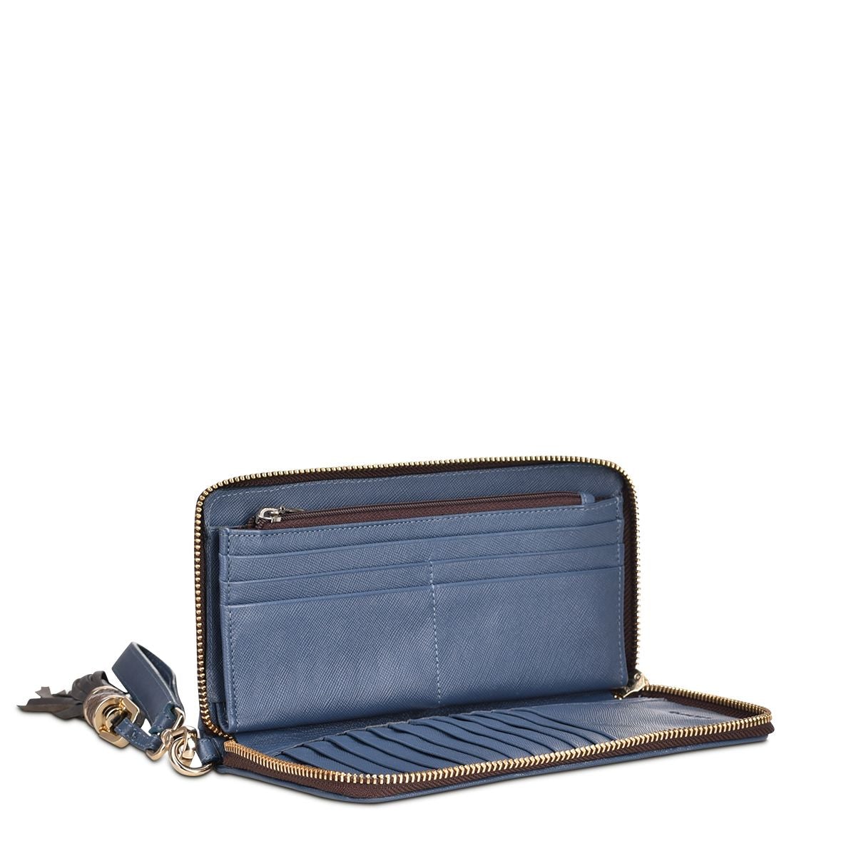 BD207PI - CUADRA SKY BLUE FASHION PYTHON WRISTLET WALLET CLUTCH FOR WOMAN-Kuet.us