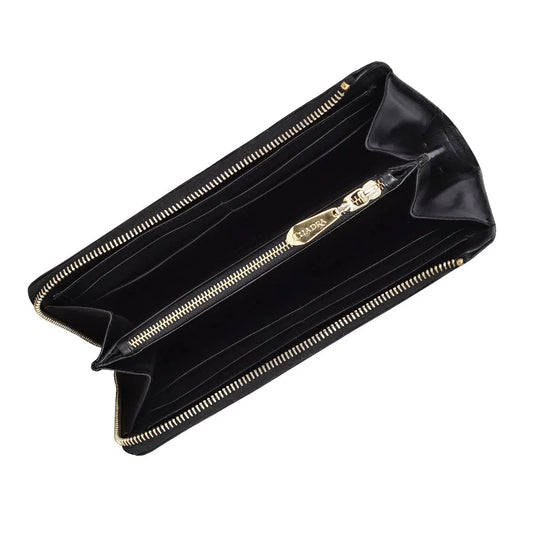 BD224MA - Cuadra black fashion stingray bifold wallet for women-Kuet.us