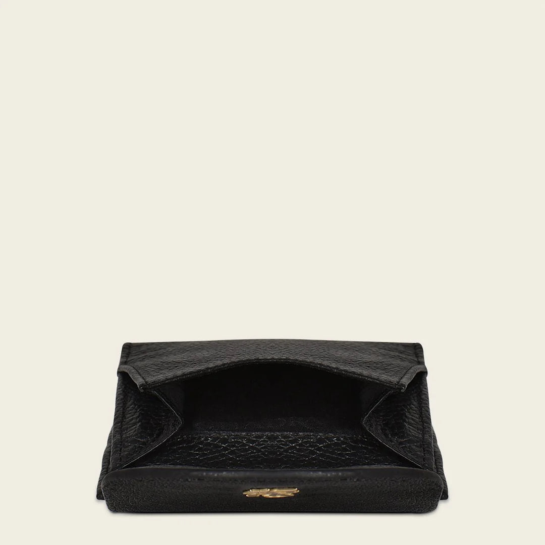 BD234MA- Cuadra black casual fashion bifold wallet clutch for woman