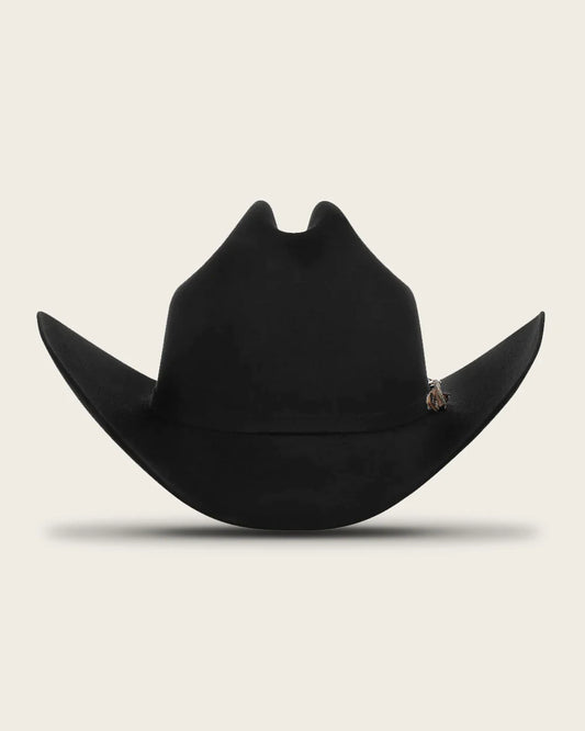 S02034P - Cuadra 50X Black Beaver Fur Hat with Fish Leather