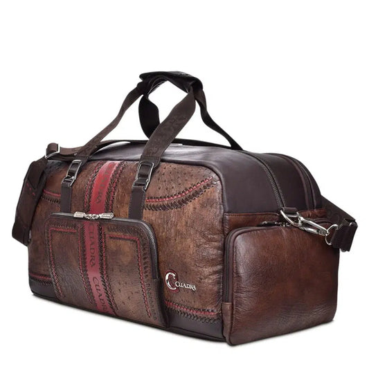 BO393AB - Cuadra maple casual fashion ostrich crossbody duffle bag for men / women-Kuet.us