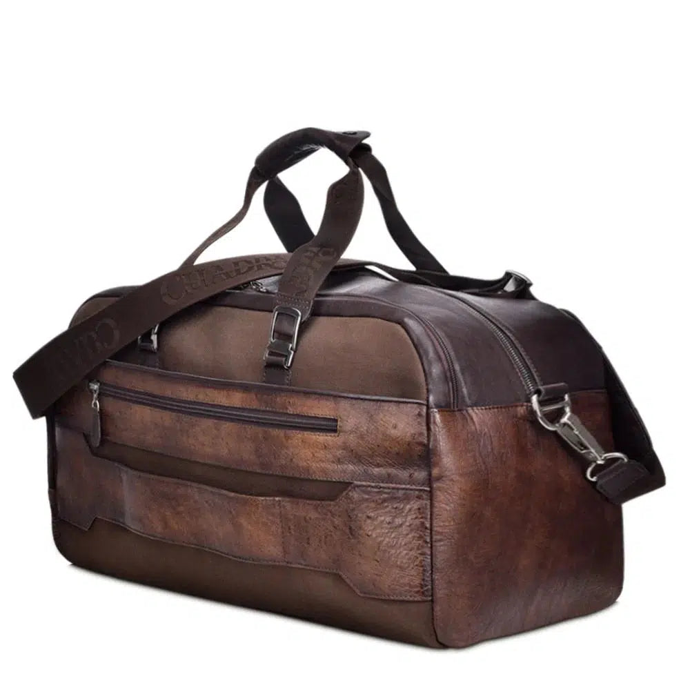 BO393AB - Cuadra maple casual fashion ostrich crossbody duffle bag for men / women-Kuet.us