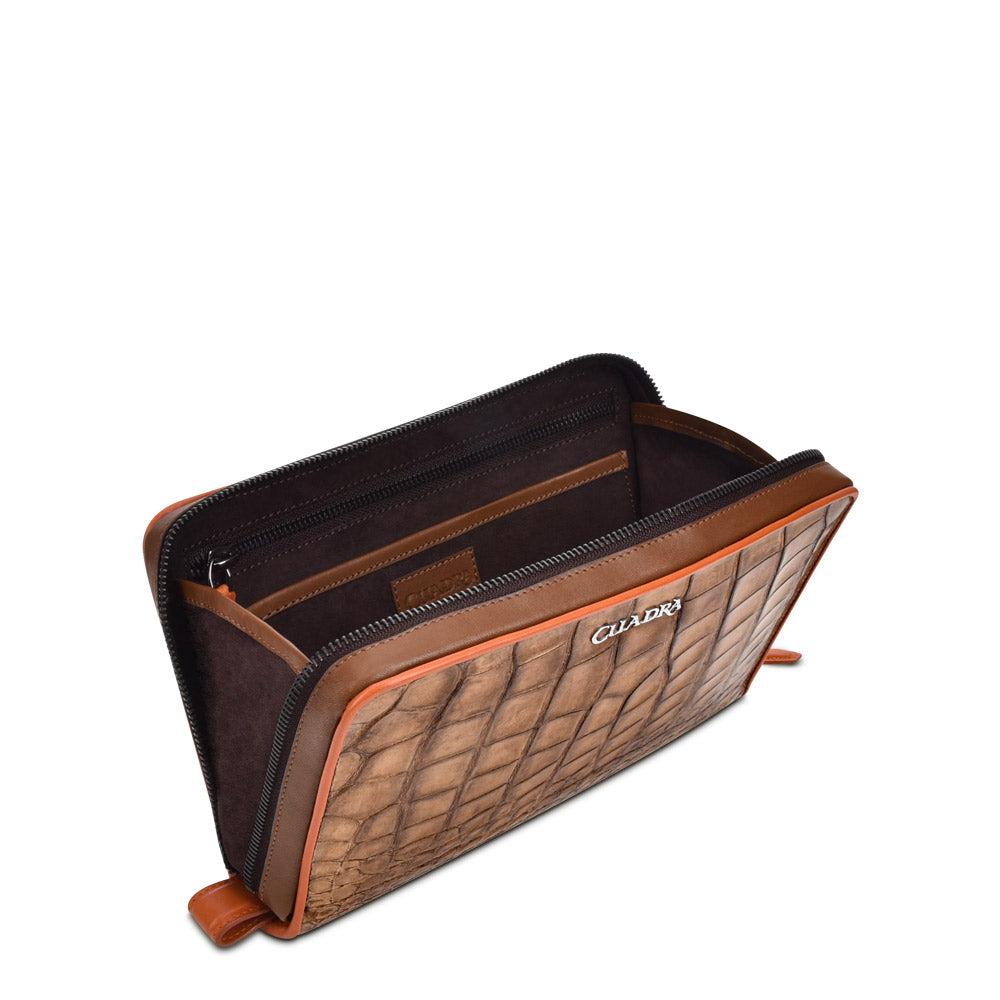 BO431AL - Cuadra desert brown fashion python wallet clutch for men / women-Kuet.us