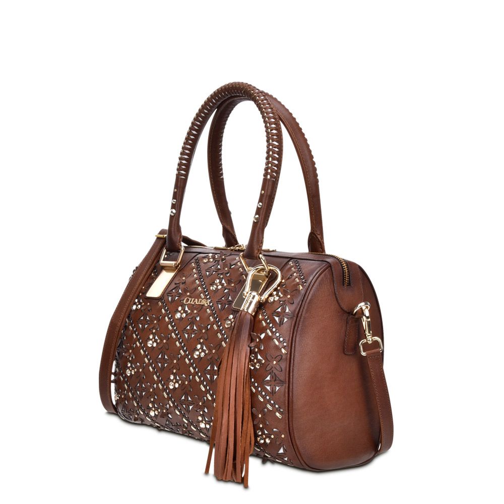 BO439RS WISKEY. CUADRA TRENDY LEATHER LADIES PURSE HANDBAG FOR WOMEN.-Kuet.us