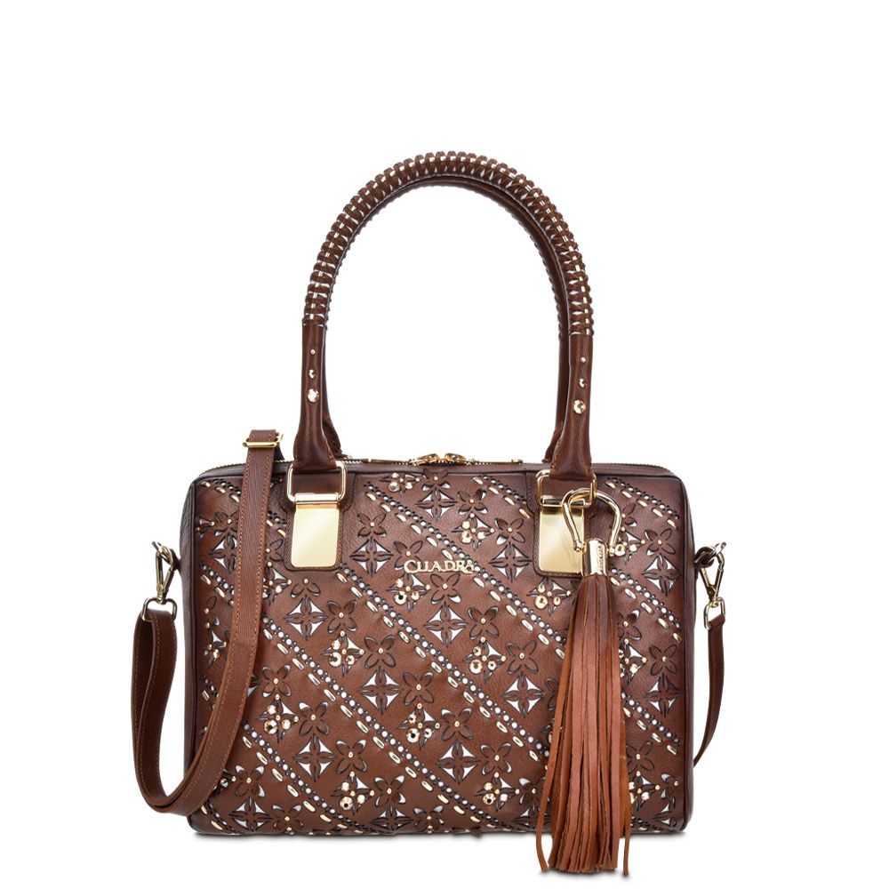 BO439RS WISKEY. CUADRA TRENDY LEATHER LADIES PURSE HANDBAG FOR WOMEN.-Kuet.us