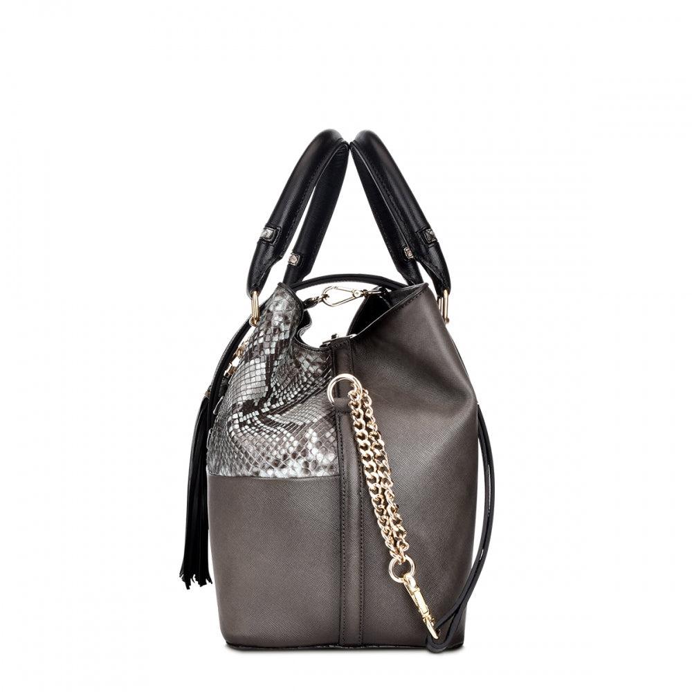 BO451PI - Cuadra nat blue casual fashion python crossbody bag for women-Kuet.us