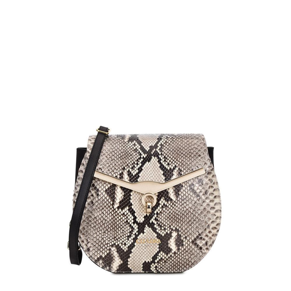 BO457PI - Cuadra natural fashion python leather ladies purse handbag f –