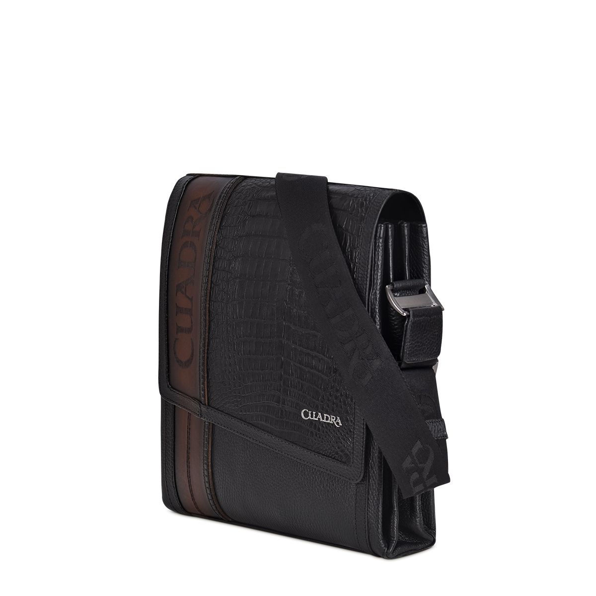 BOC03FL - Cuadra black casual fuscus crossbody messenger bag for men / women-Kuet.us