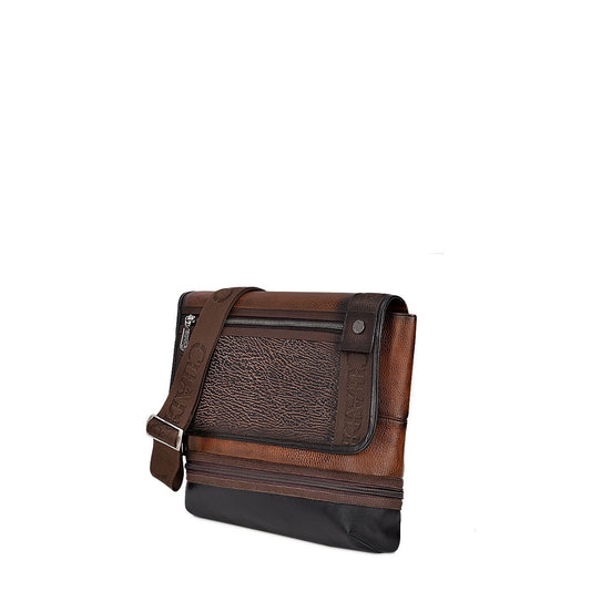 BOC08TI - Cuadra chocolate shark casual crossbody messenger for men / women-Kuet.us