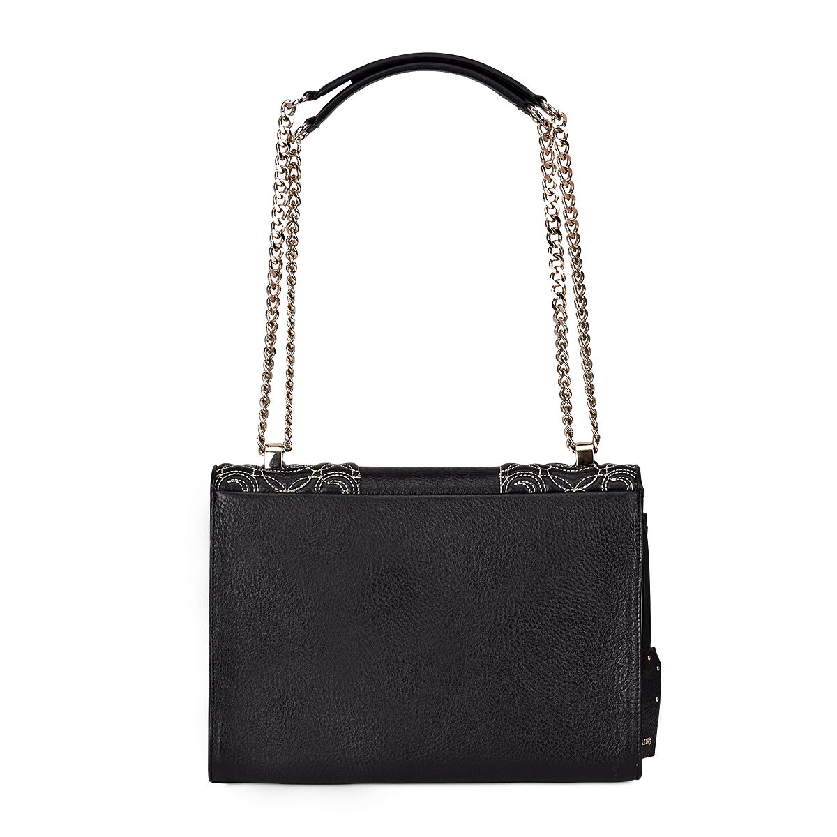 BOD15RS - Cuadra black casual fashion leather shoulder bag for women-Kuet.us