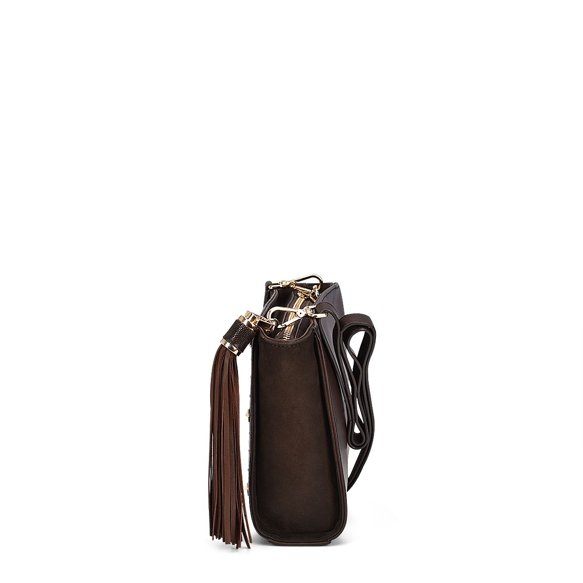 BOD30MA - Cuadra chocolate casual fashion stingray shoulder bag for women-Kuet.us
