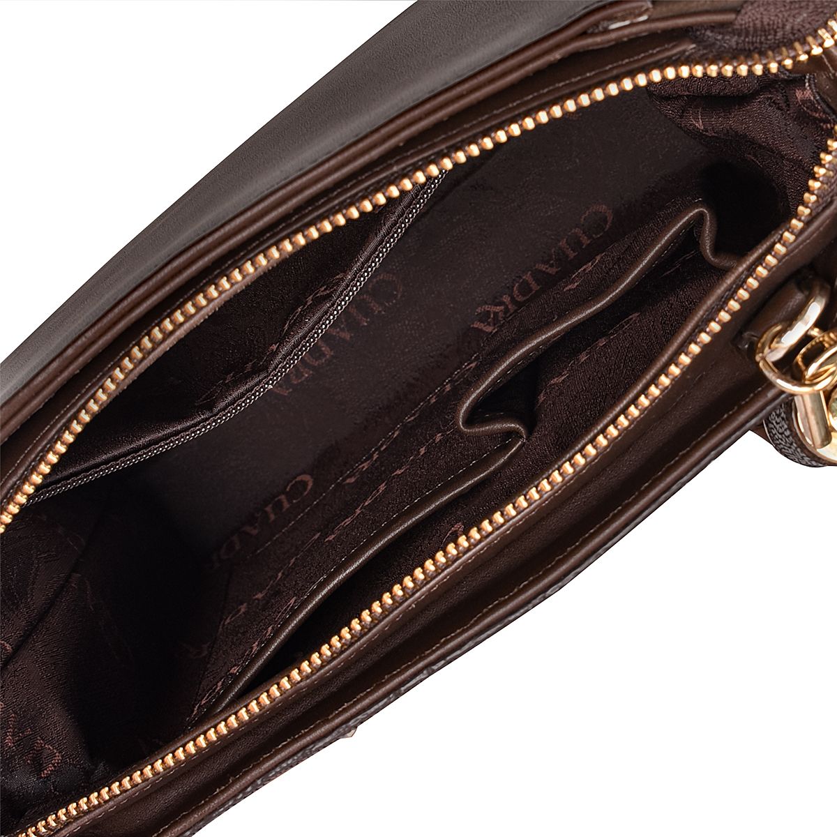 BOD30MA - Cuadra chocolate casual fashion stingray shoulder bag for women-Kuet.us