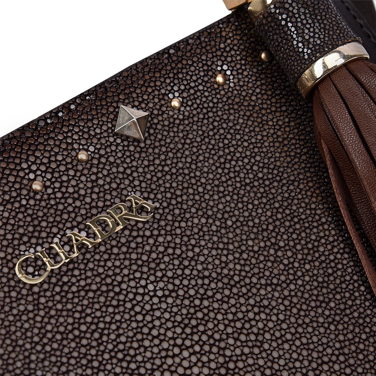 BOD30MA - Cuadra chocolate casual fashion stingray shoulder bag for women-Kuet.us