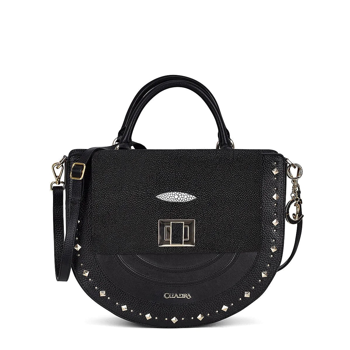 BOD46MA - Cuadra black fashion stingray crossbody bag for women-Kuet.us