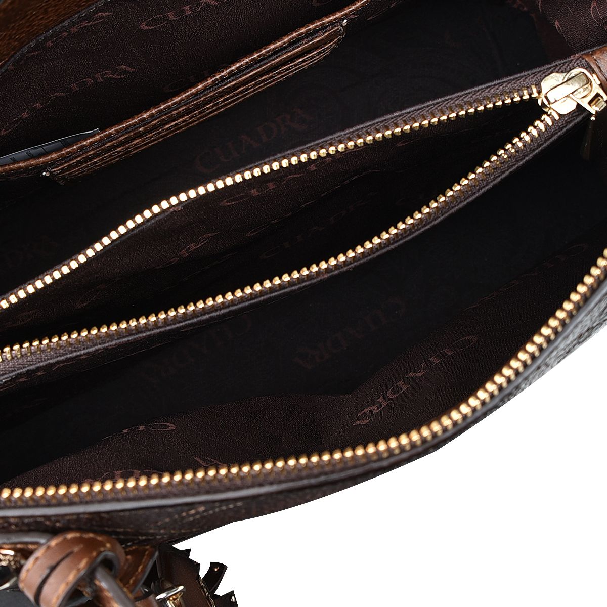 BOD56RS - Cuadra chocolate casual fashion bag in cowhide leather for woman-Kuet.us