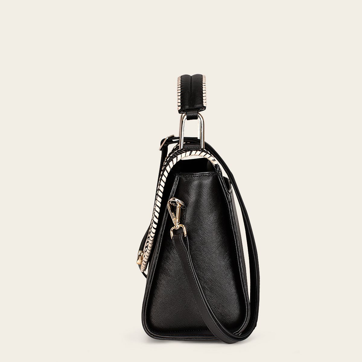 BOD86PI - Cuadra black western fashion python bag for women-Kuet.us