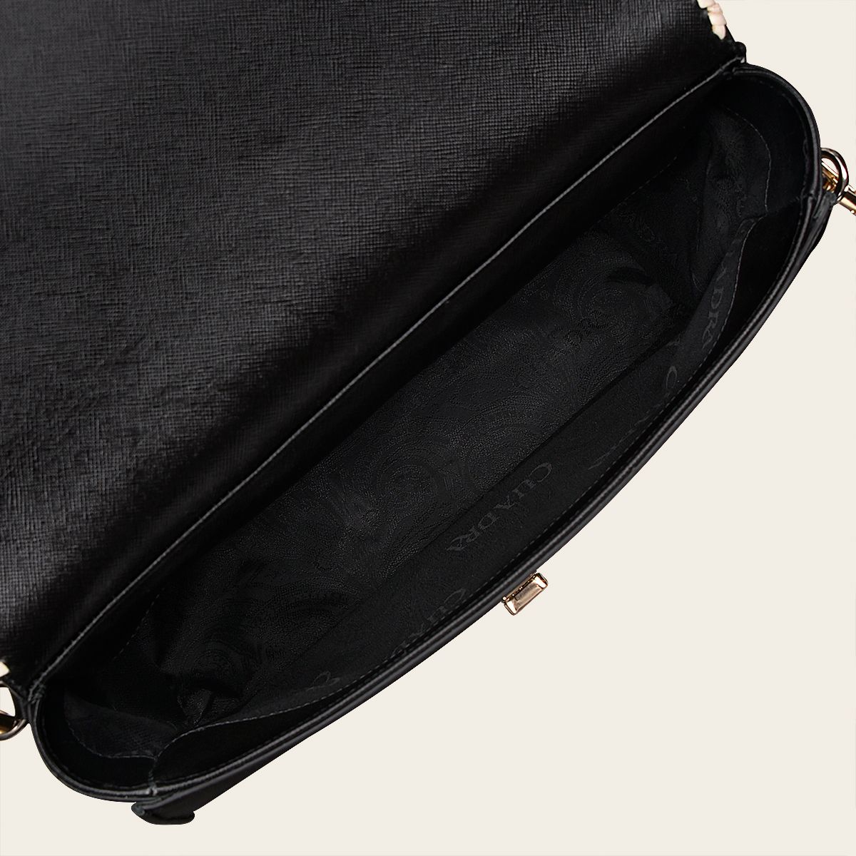 BOD86PI - Cuadra black western fashion python bag for women-Kuet.us