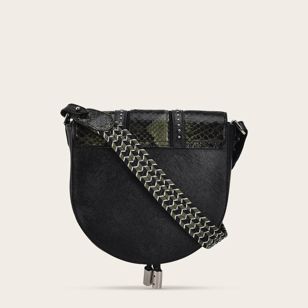 BOD97PH - Cuadra green dress fashion python handbag for women-Kuet.us