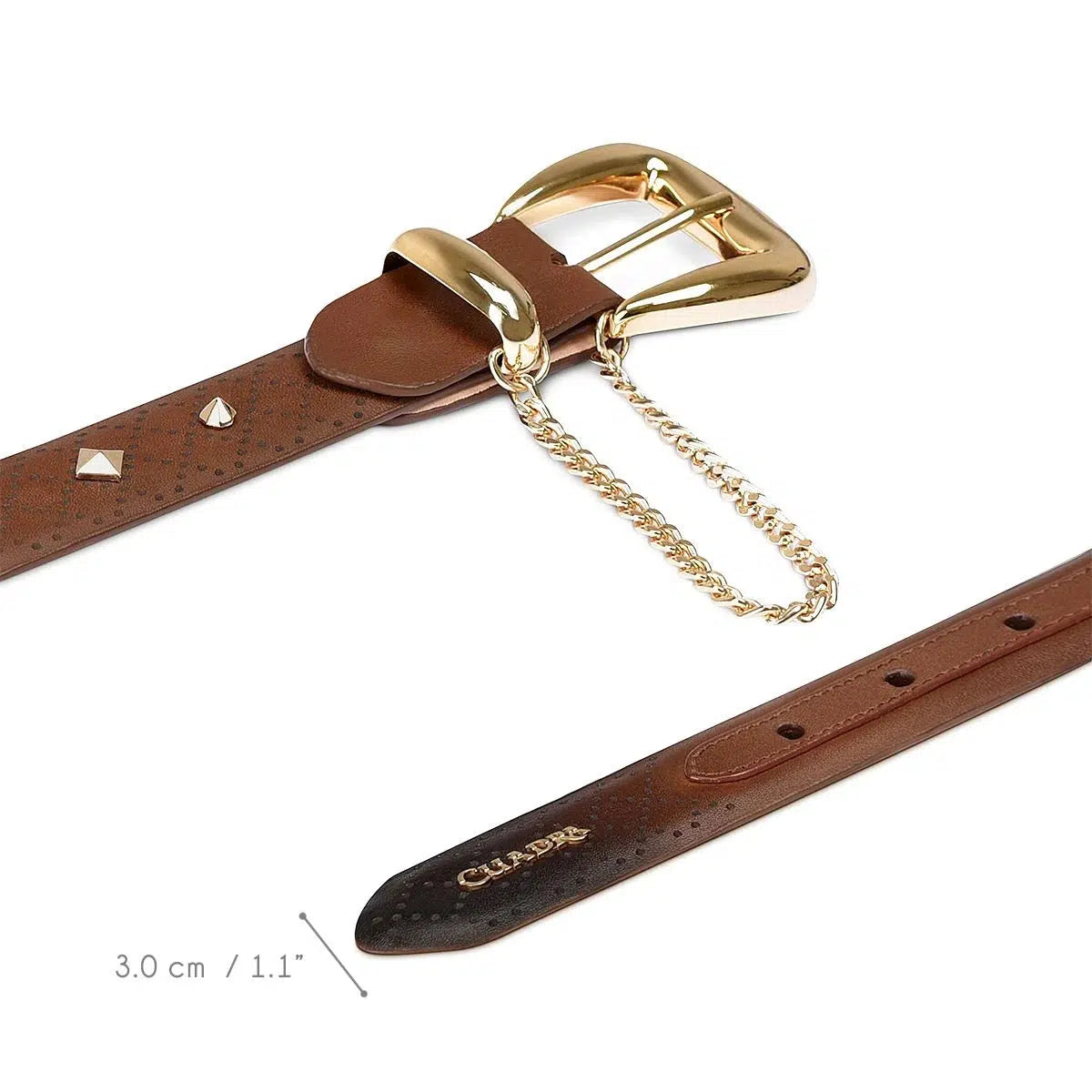 CDA11RS - Cuadra honey casual fashion cowhide belt for woman-Kuet.us