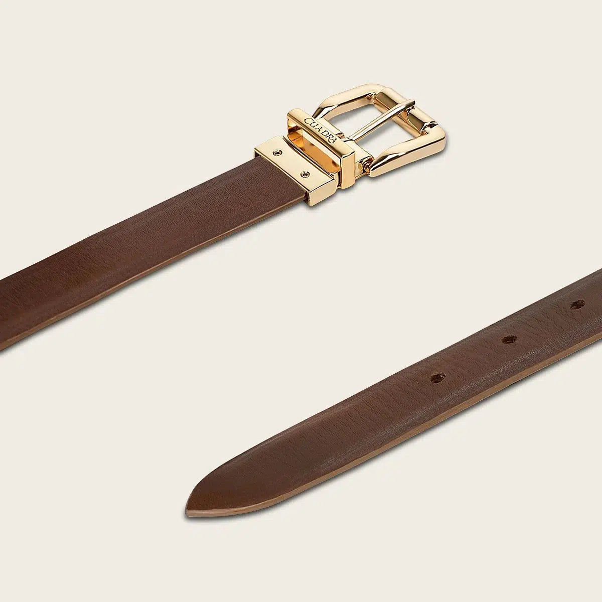 CDA18RS - Cuadra beige casual fashion cowhide belt for woman-Kuet.us