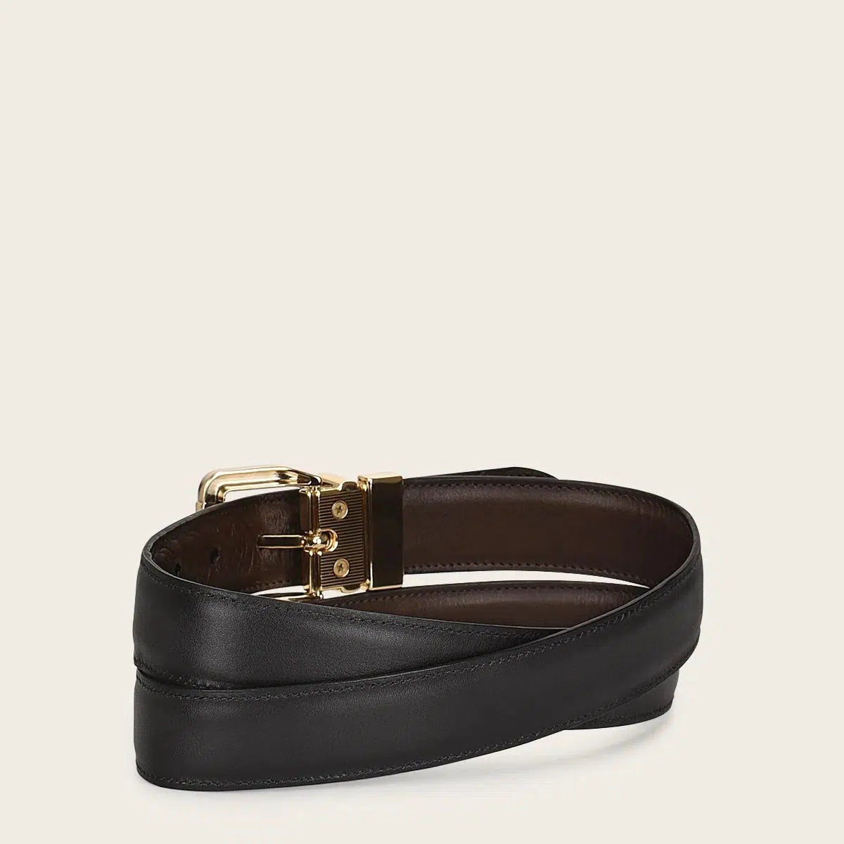 CDA19RS - Cuadra chocolate casual fashion cowhide belt for woman-Kuet.us